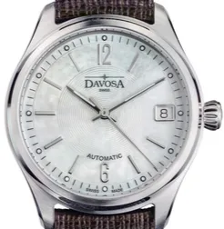 Newton Automatic Swiss-Made White Brown Ladies Watch 16619016