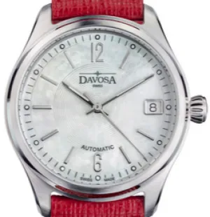 Newton Automatic Swiss-Made White Red Ladies Watch 16619019