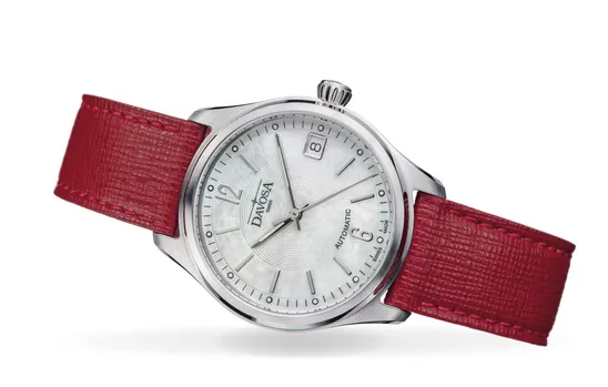 Newton Automatic Swiss-Made White Red Ladies Watch 16619019