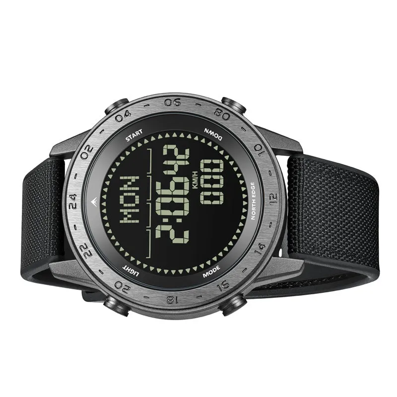 North Edge TANK 3 Men's Outdoor Sports Watch - Pedometer | Calories | Compass | 50 Metres Waterproof