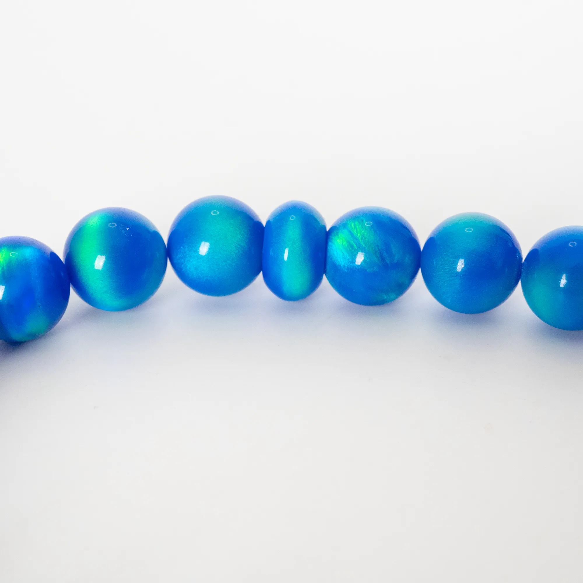 Ocean Blue Opalescence Beaded Bracelet