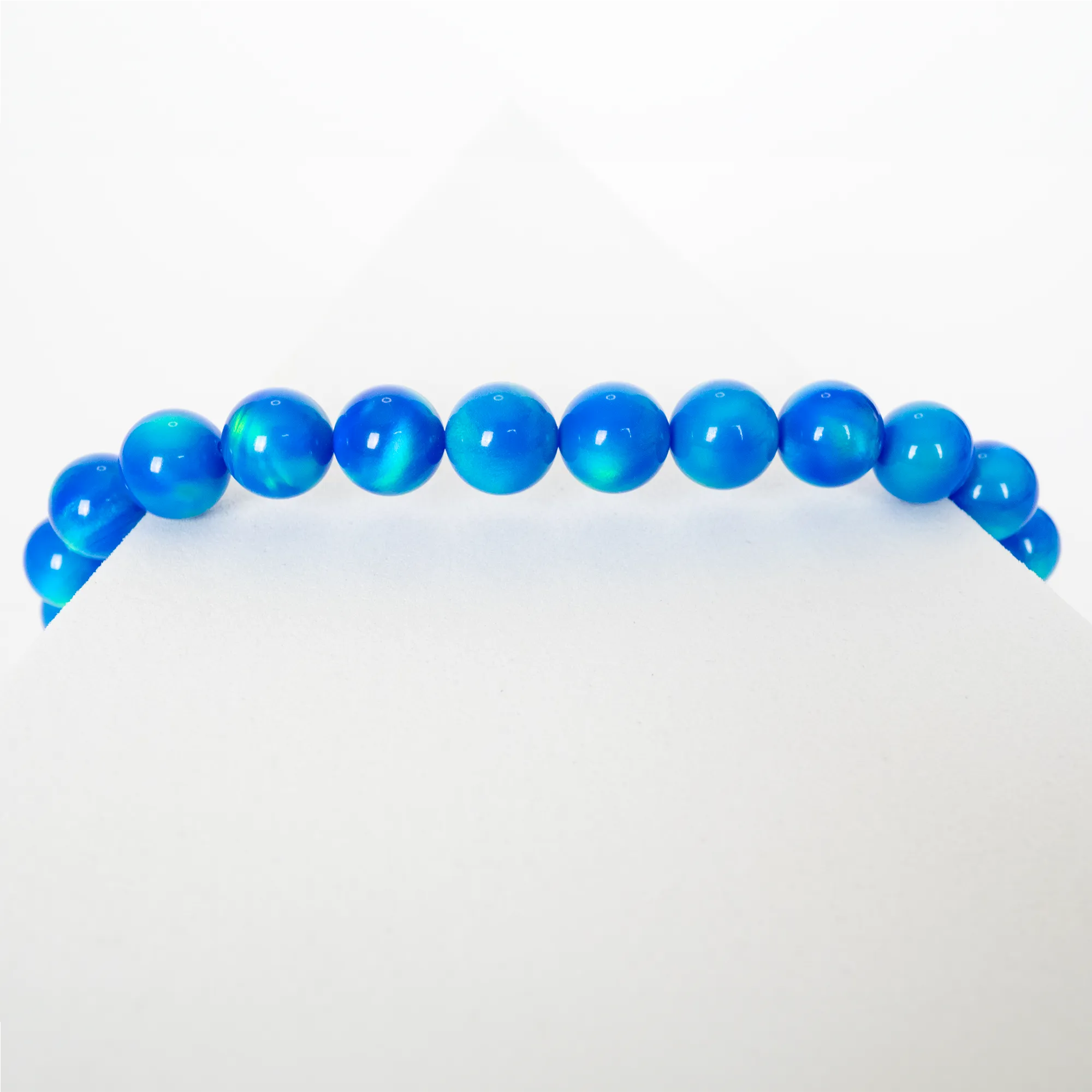 Ocean Blue Opalescence Beaded Bracelet