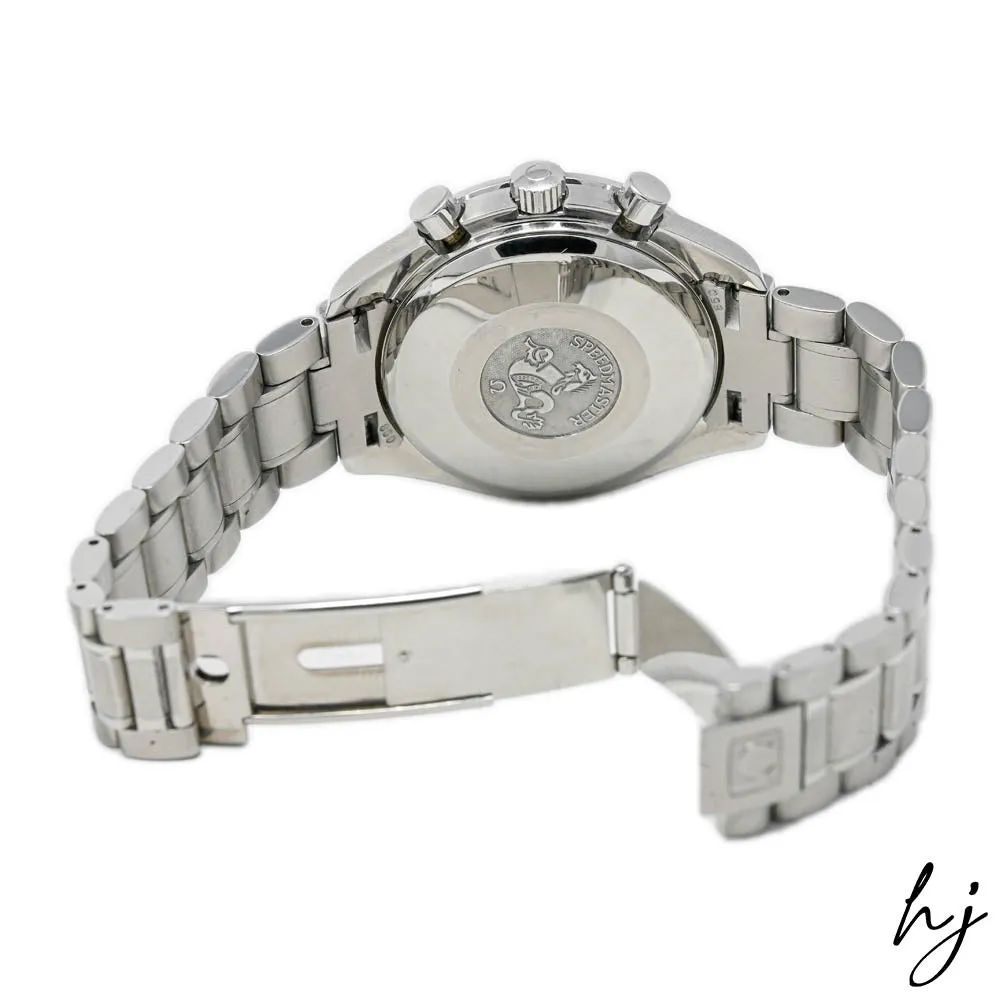 Omega Day-Date Speedmaster Stainless Steel 39mm Blue Chronograph Dial Watch Reference #: 3523.80
