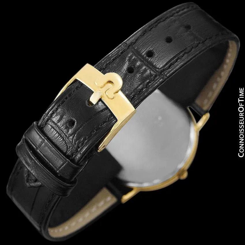 Omega De Ville Mens Midsize Ultra Thin Dress Watch - 18K Gold Plated & Stainless Steel