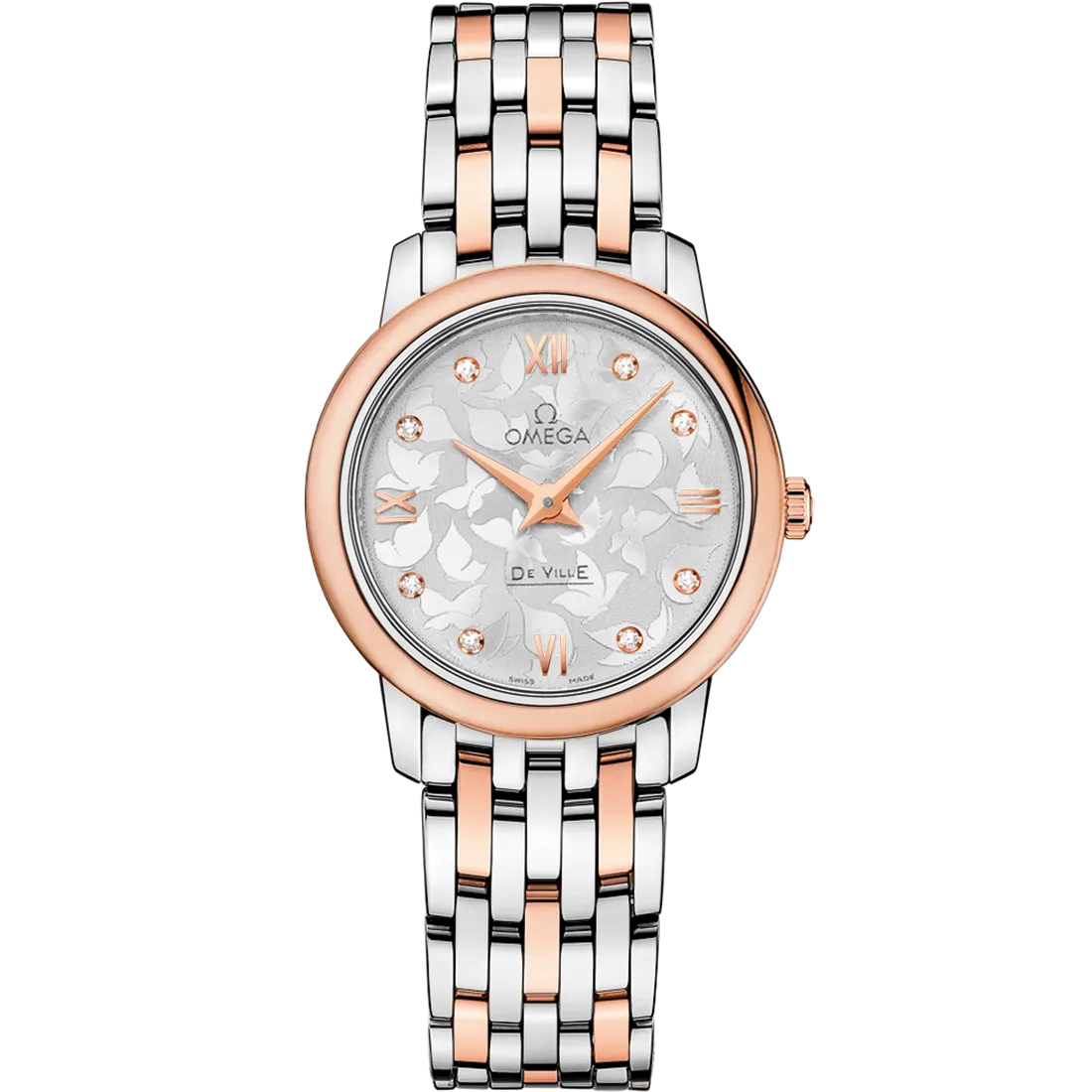 Omega De Ville Prestige 27.4 mm, steel - red gold on steel - red gold