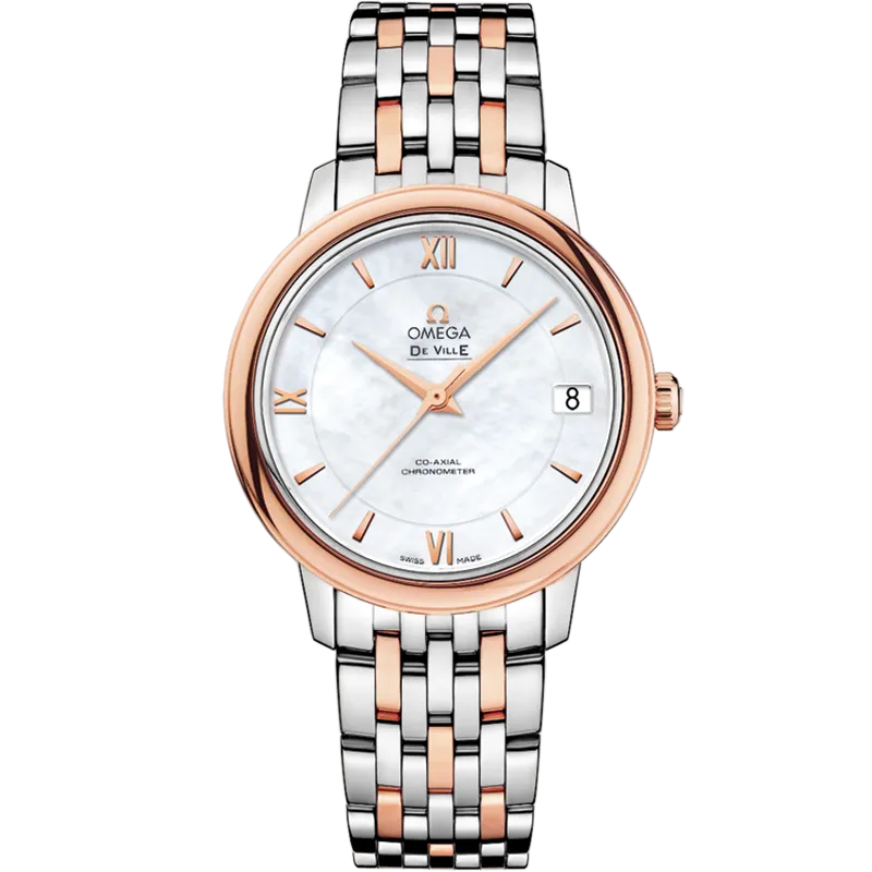 Omega De Ville Prestige 32.7 mm, steel - red gold on steel - red gold