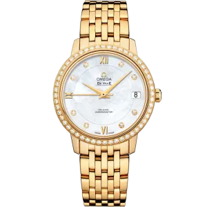 Omega De Ville Prestige 32.7 mm, yellow gold on yellow gold