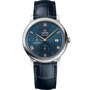 Omega De Ville Prestige 39.5 mm, steel on leather strap