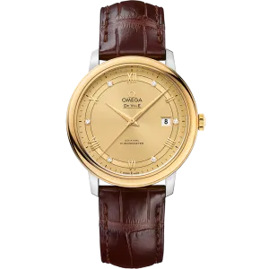 Omega De Ville Prestige 39.5 mm, steel - yellow gold on leather strap