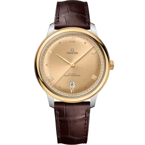 Omega De Ville Prestige 40 mm, steel - yellow gold on leather strap