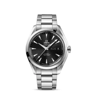 Omega Seamaster Aqua Terra 150M 43mm Watch - Ref: 231.10.43.22.01.002 - Black Index Dial, Stainless Steel Bracelet