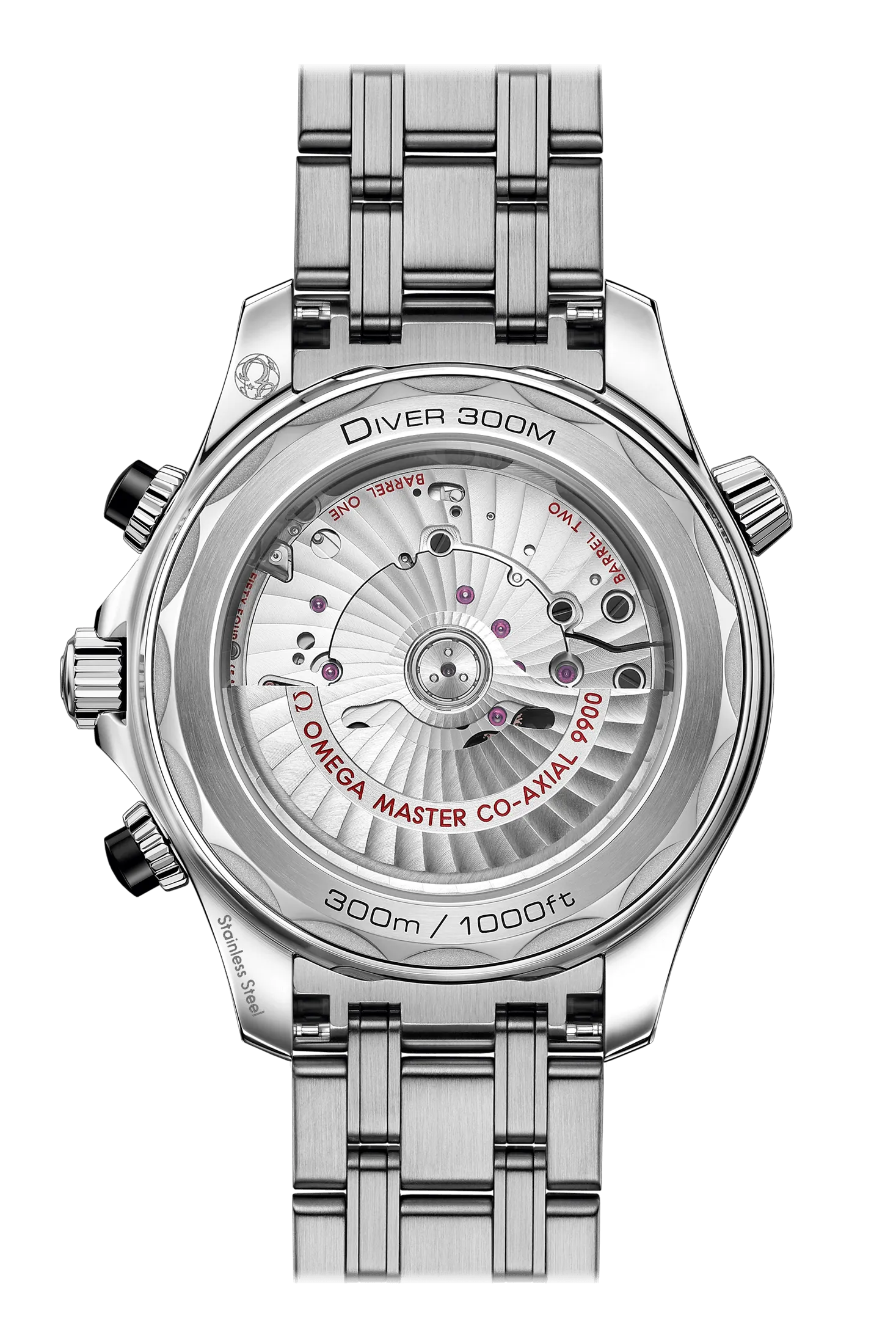 OMEGA Seamaster Diver 300m Co-Axial Master Chronometer Chronograph 44mm, Steel on steel