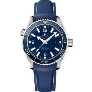 Omega Seamaster Planet Ocean 600M 37.5 mm, titanium on rubber strap