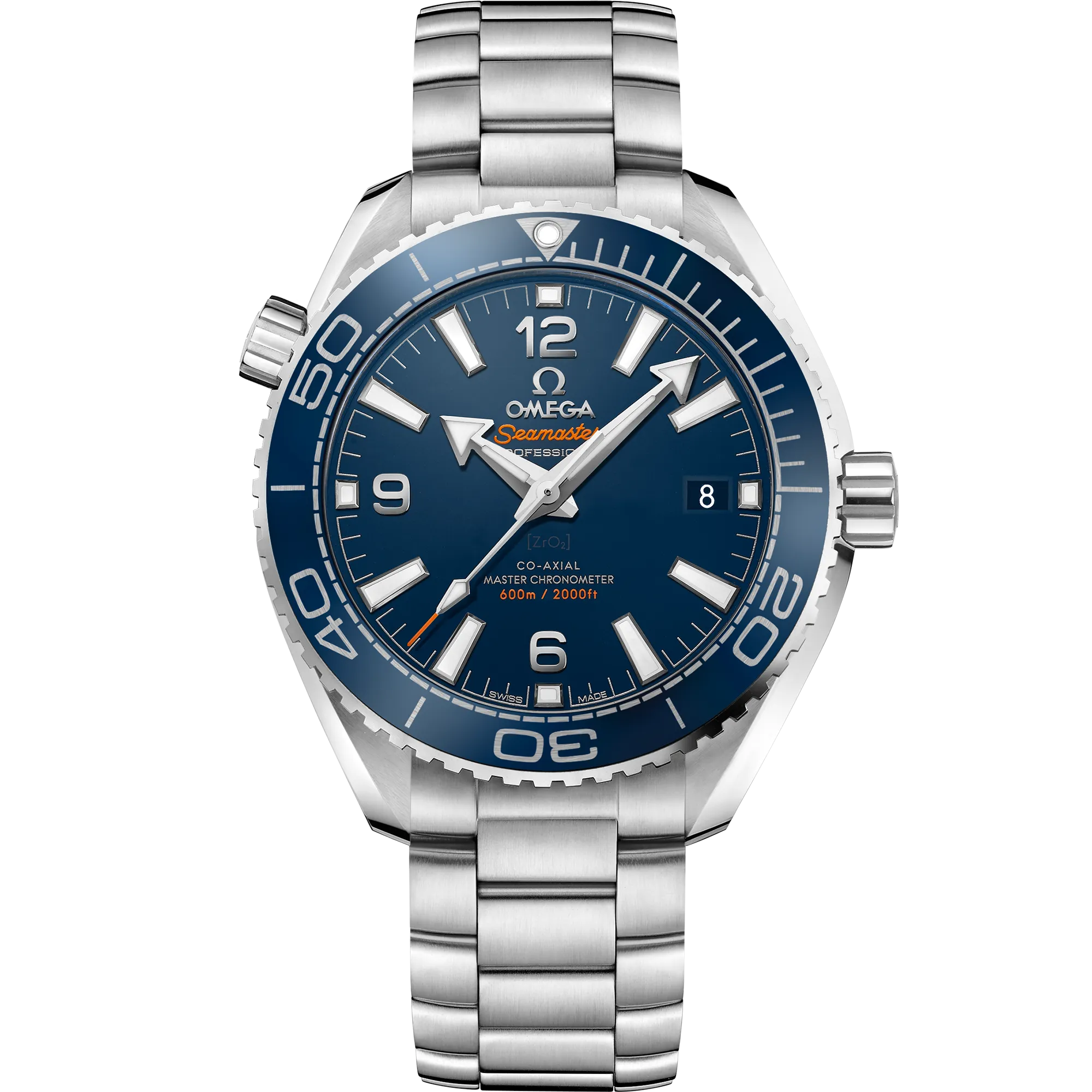 Omega Seamaster Planet Ocean 600M 39.5 mm, steel on steel