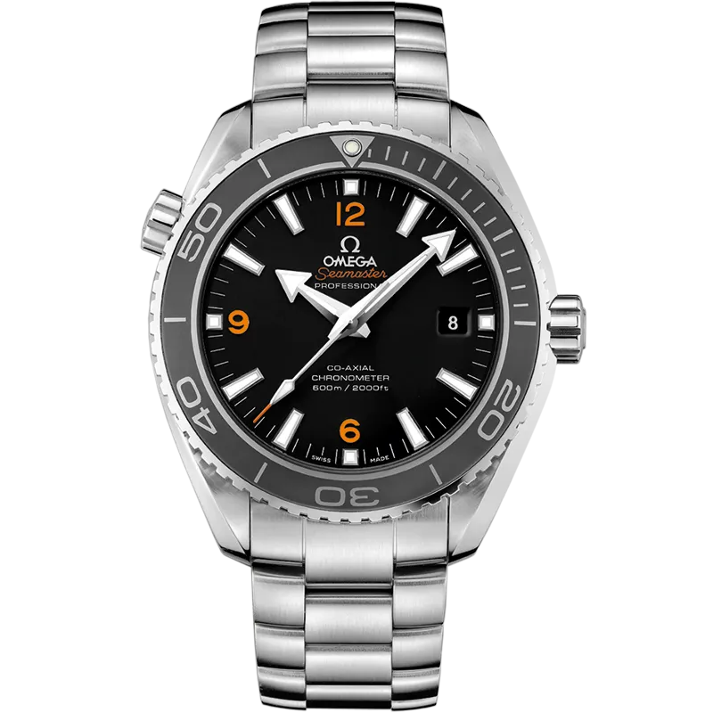 Omega Seamaster Planet Ocean 600M 45.5 mm, steel on steel