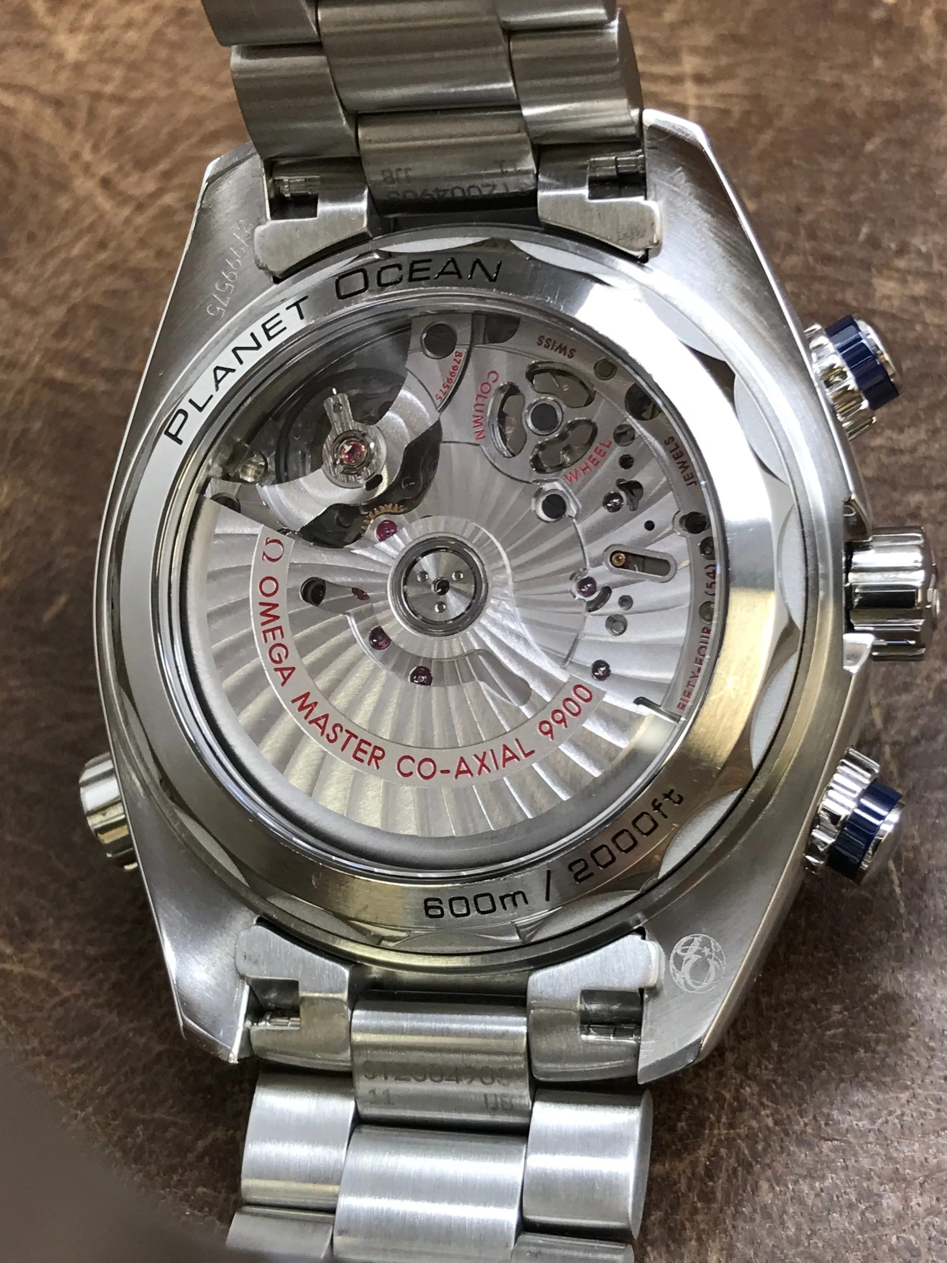 Omega Seamaster Planet Ocean Chronograph 215.30.46.51.03.001 Blue Dial Automatic  Men's Watch