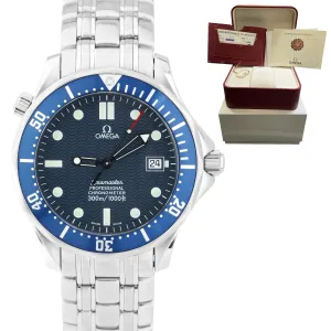 OMEGA Seamaster Professional 300 Blue Wave Automatic 41mm Watch 2531.80 FULL SET