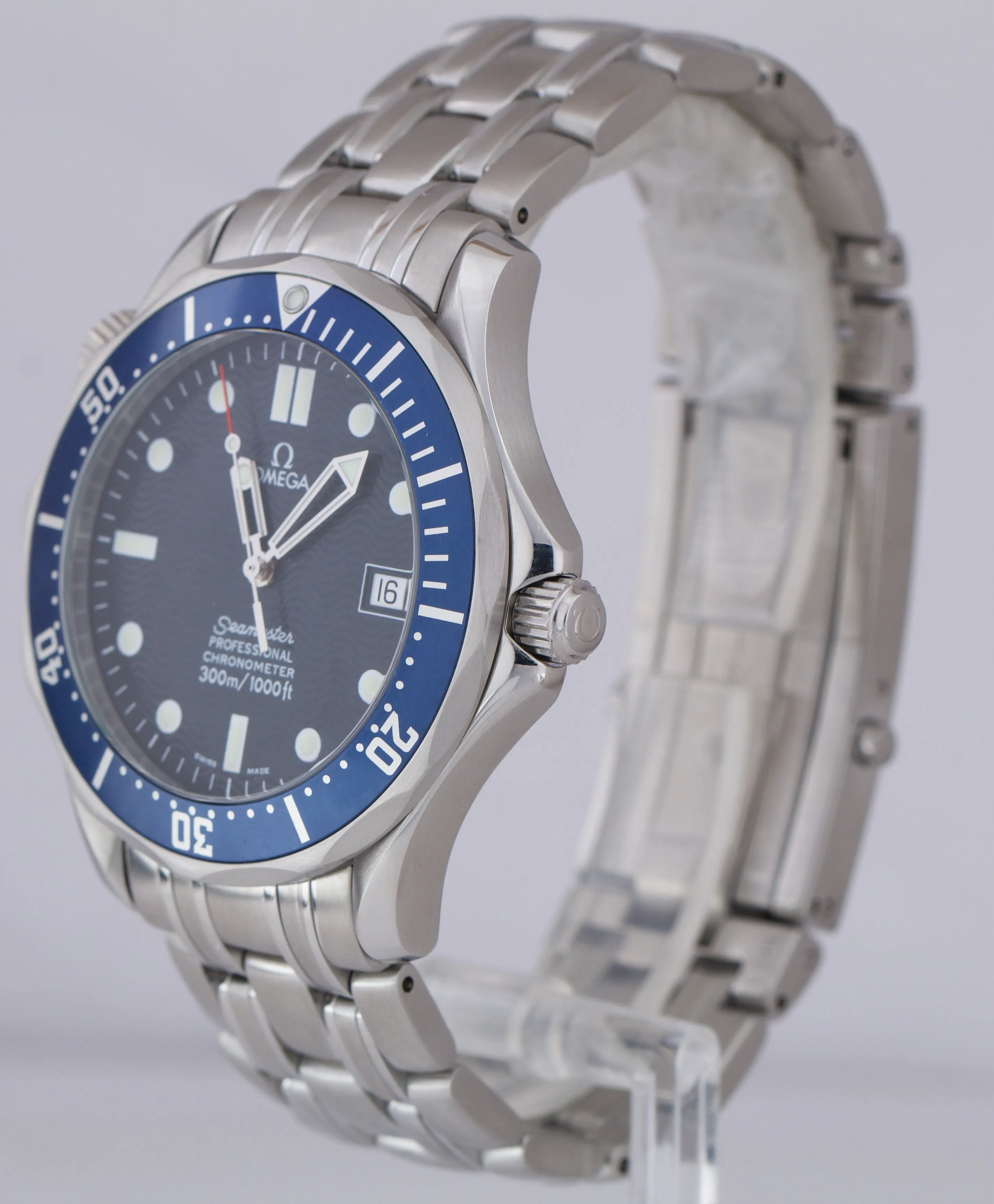 OMEGA Seamaster Professional 300 Blue Wave Automatic 41mm Watch 2531.80 FULL SET