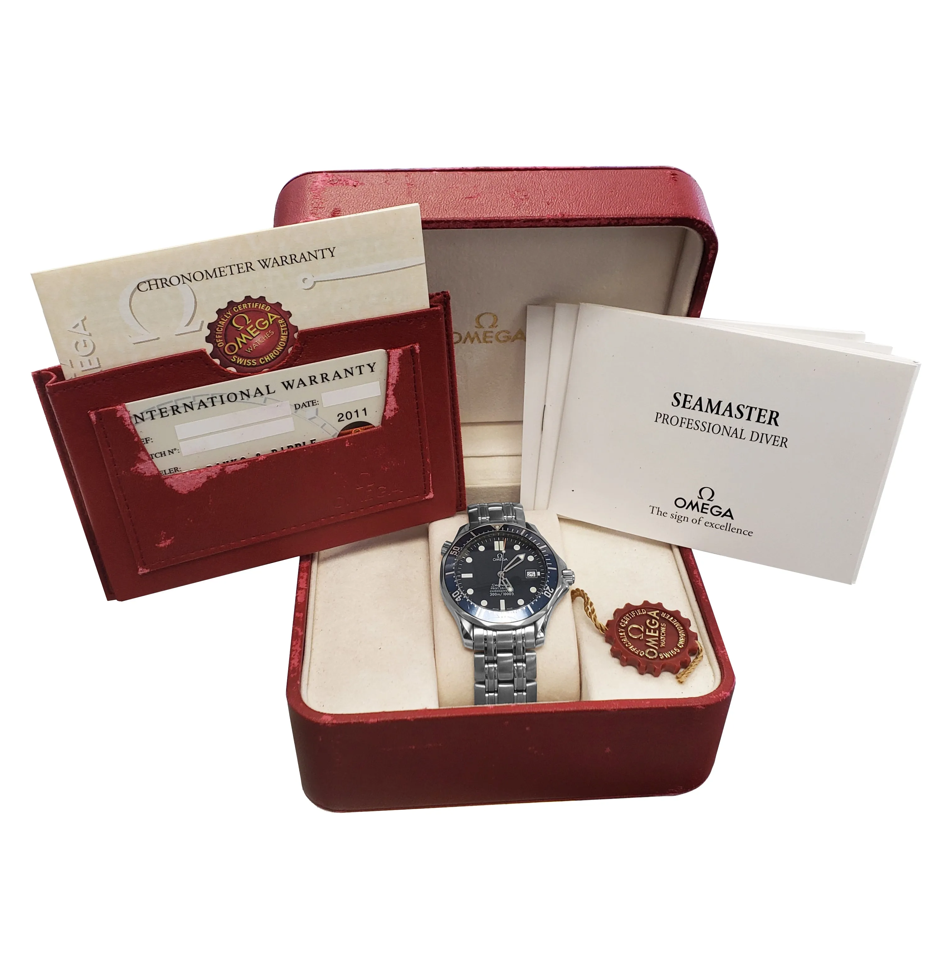 Omega Seamaster Professional 300M Blue Wave Automatic Steel 41mm Watch 2531.80