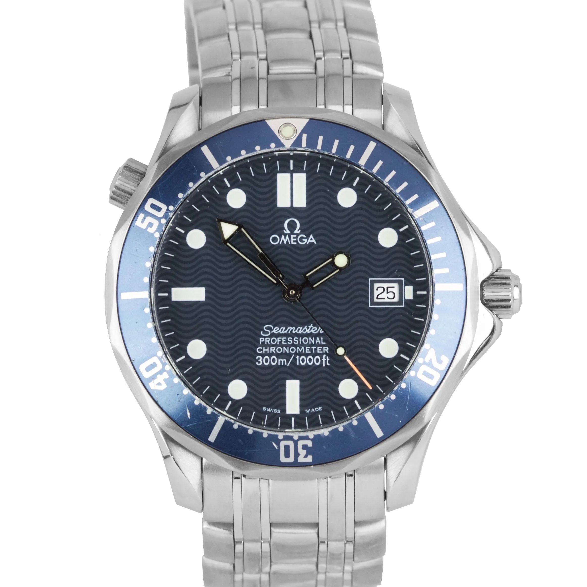 Omega Seamaster Professional 300M Blue Wave Automatic Steel 41mm Watch 2531.80