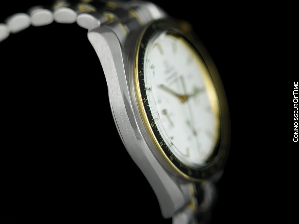 Omega Speedmaster Mens Automatic Chronograph Date Watch - Stainless Steel & 18K Gold
