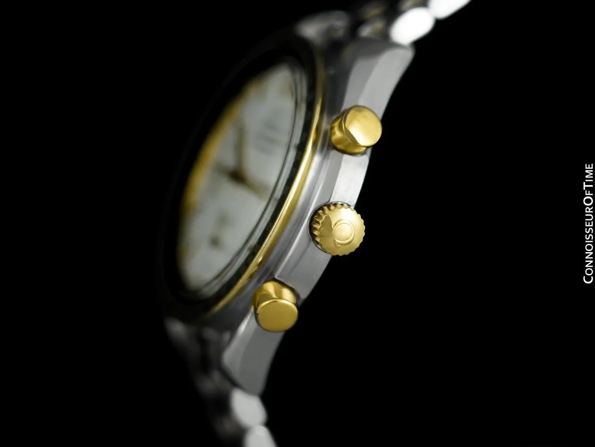 Omega Speedmaster Mens Automatic Chronograph Date Watch - Stainless Steel & 18K Gold