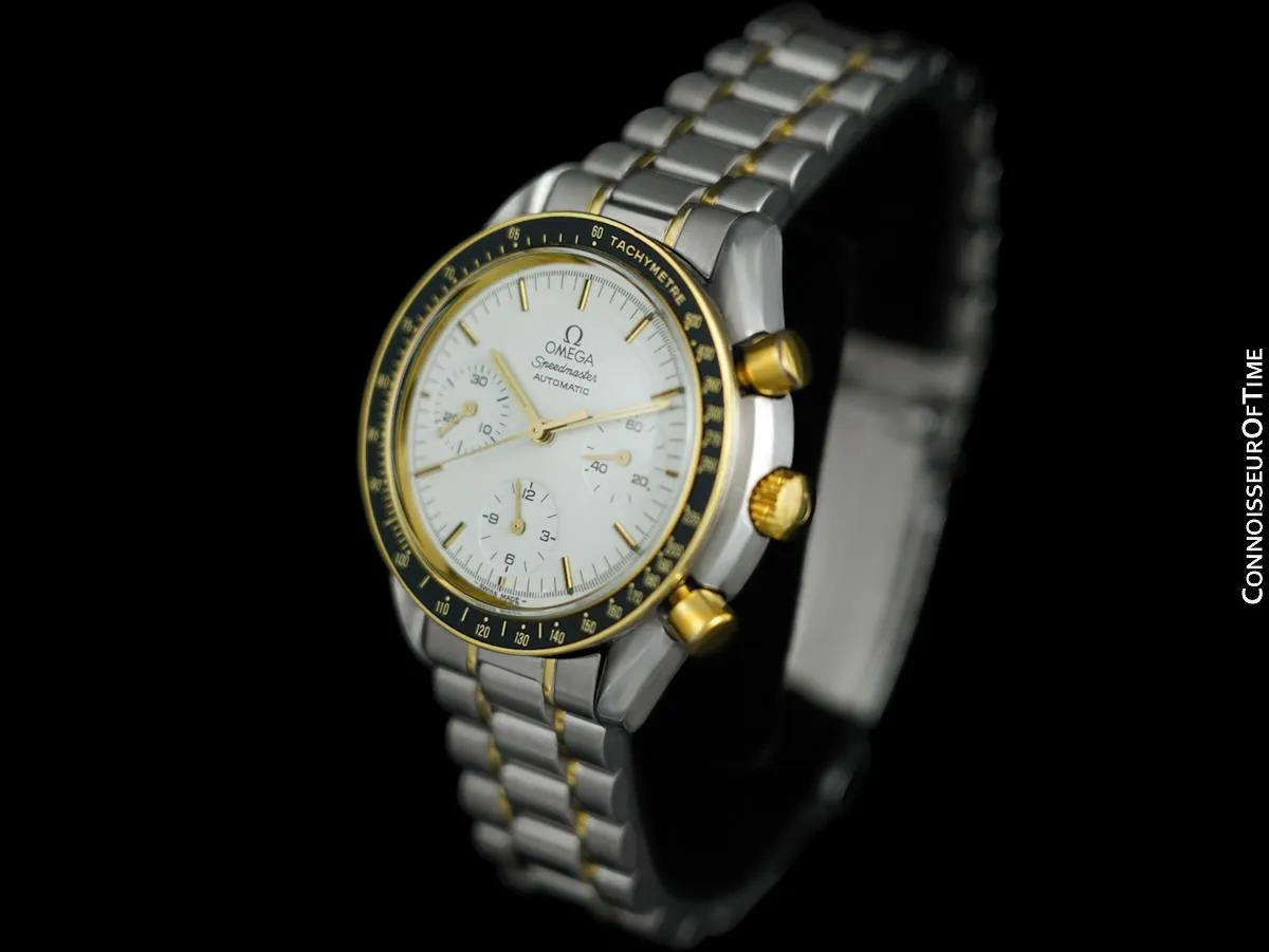 Omega Speedmaster Mens Automatic Chronograph Date Watch - Stainless Steel & 18K Gold