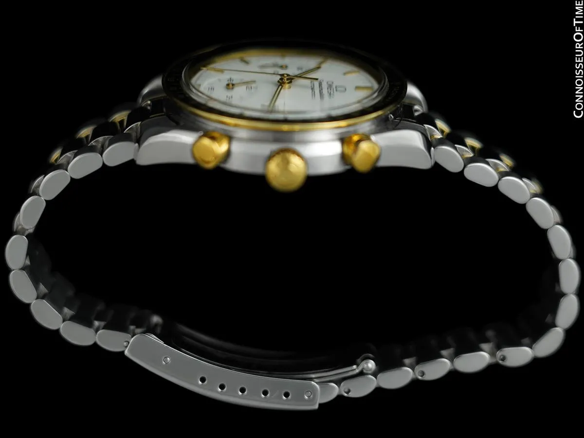 Omega Speedmaster Mens Automatic Chronograph Date Watch - Stainless Steel & 18K Gold
