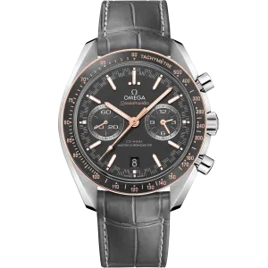 Omega Speedmaster Racing 44.25 mm, steel on leather strap