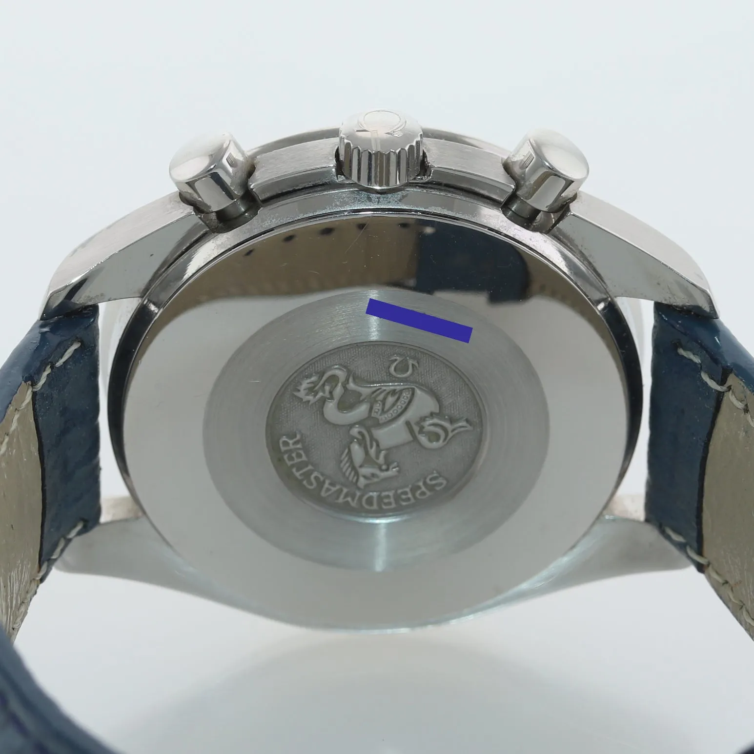 Omega Speedmaster Schumacher Cart Blue Steel 39mm Chronograph Watch 3810.80