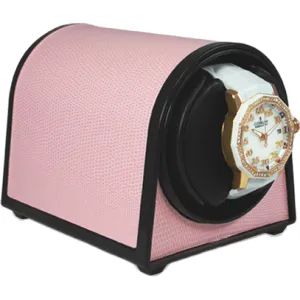 Orbita Sparta Mini Single-Unit Watch Winder In Pink Leatherette