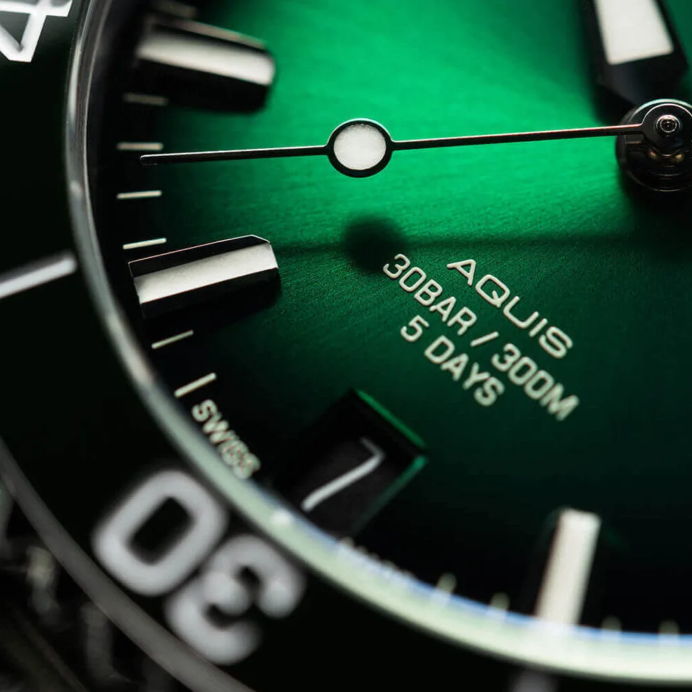 Oris Aquis Date Calibre 400 41.5MM Green Dial and Bezel Watch 01 400 7769 4157-07 8 22 09PEB