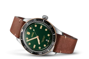 Oris Divers Sixty-Five: Green Dial/Bronze Ring