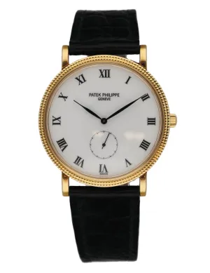 Patek Philippe 3919J Calatrava 18K Yellow Gold Men's Watch
