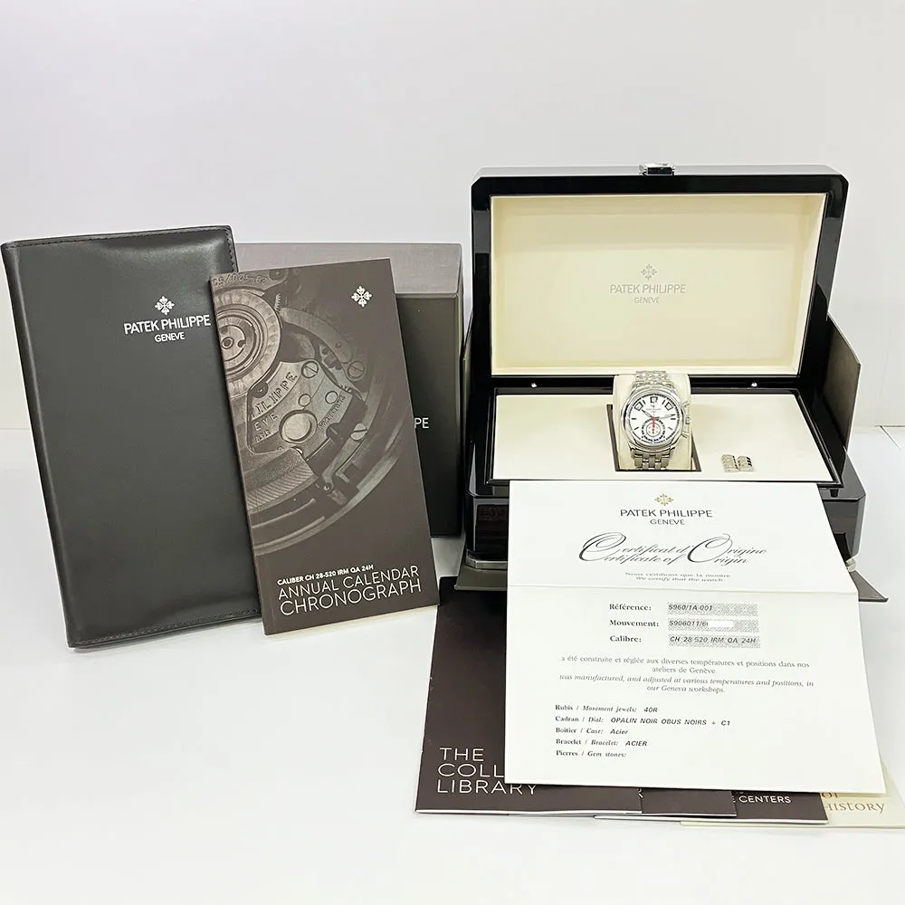 Patek Philippe Annual Calendar Flyback Chronograph 5960/1A-001 Silver-White Dial May 16