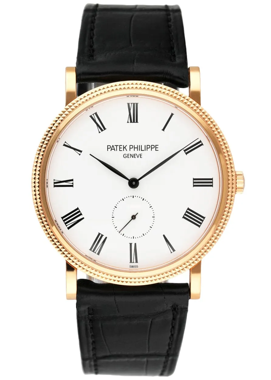 Patek Philippe Calatrava 5119R 18K Rose Gold Mens Watch With Box & Papers