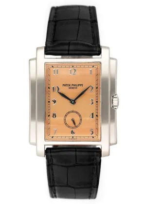 Patek Philippe Gondolo 5024G Salmon Dial Mens Watch Box Papers