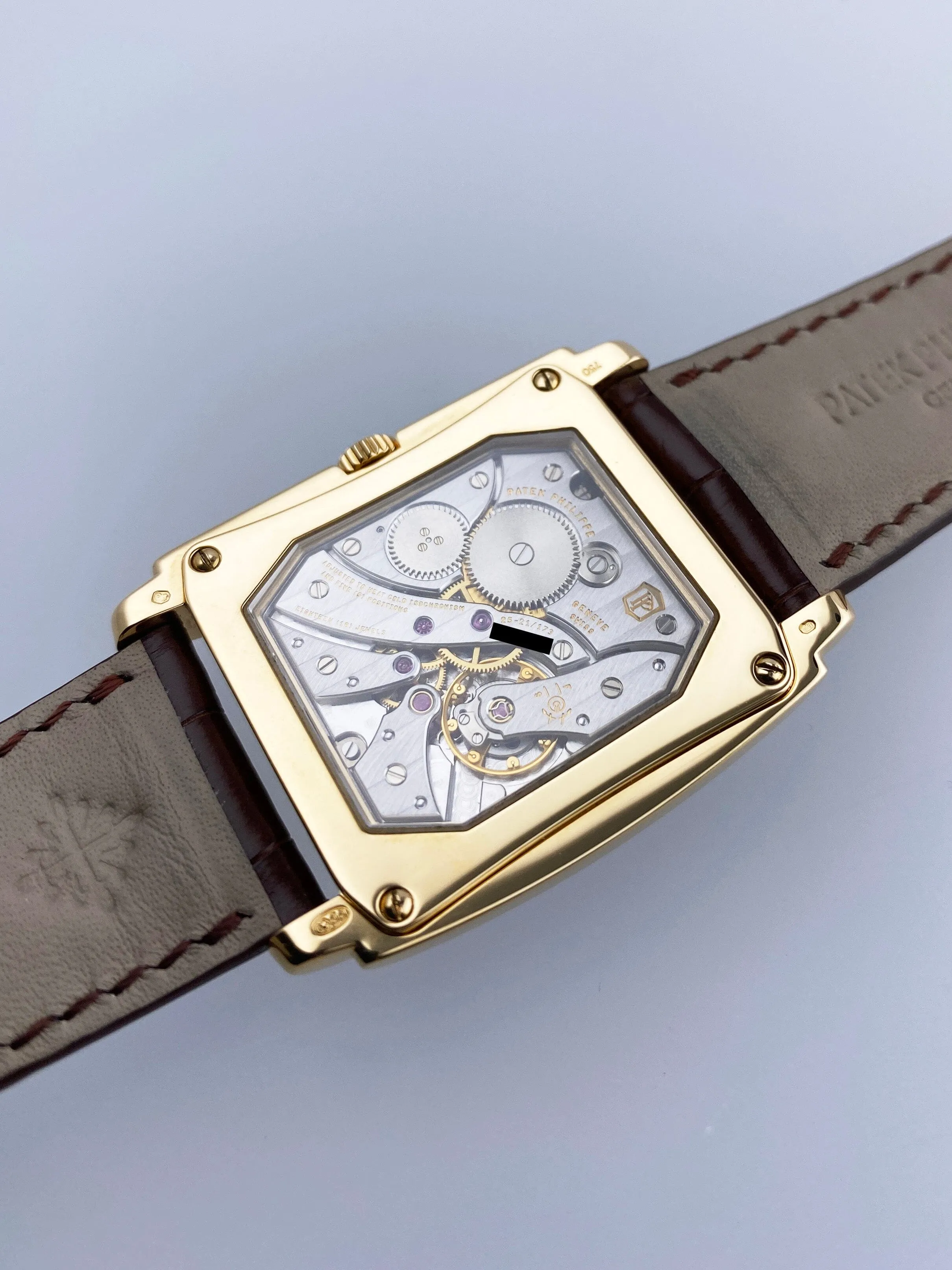 Patek Philippe Gondolo 5124J 18K Yellow Gold Mens Watch Box Papers