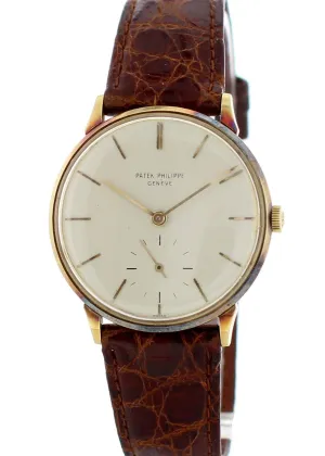 Patek Philippe Vintage 18k Yellow Gold Mens Watch Ref. 3420