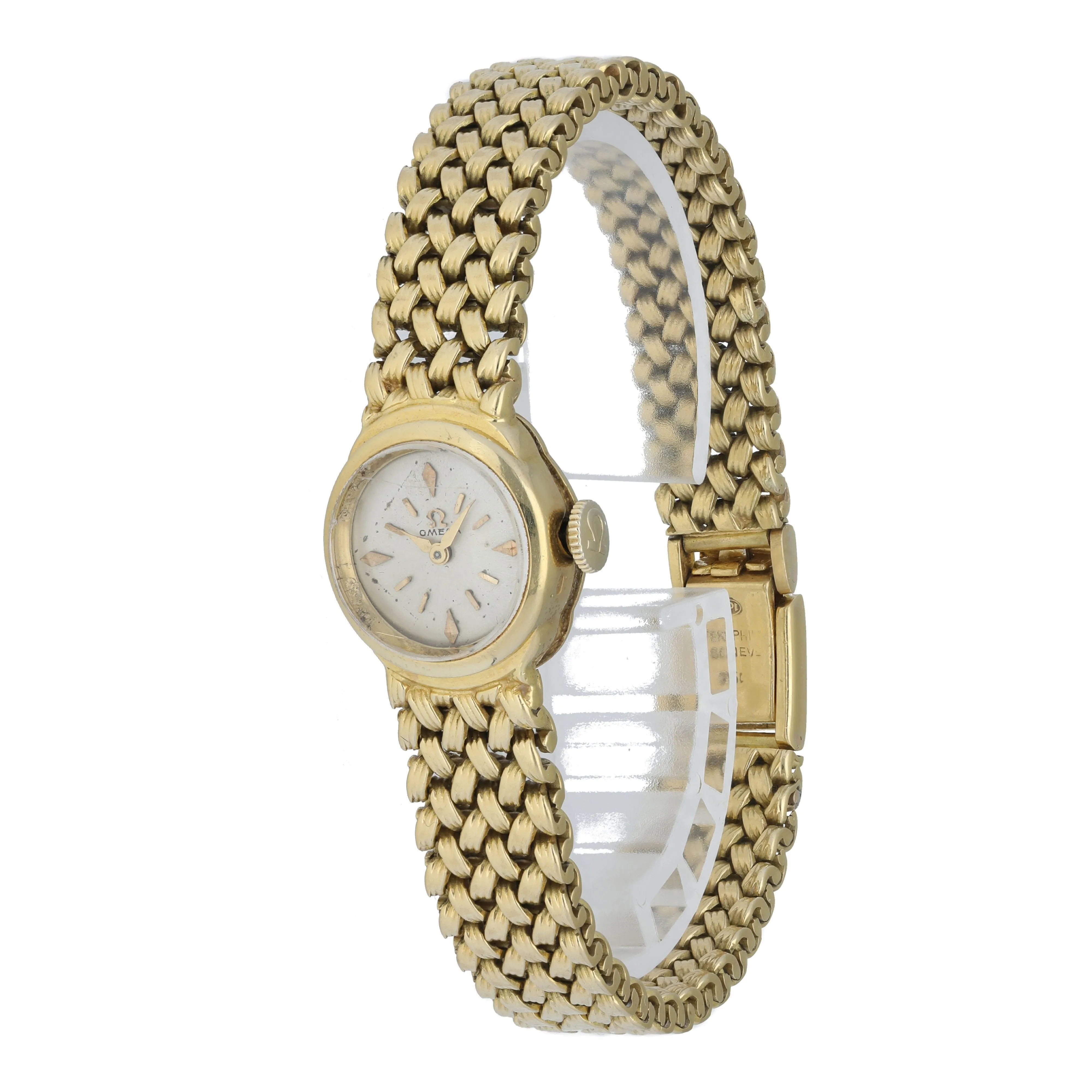 Patek Philippe Vintage Yellow Gold Omega Dial Ladies Watch