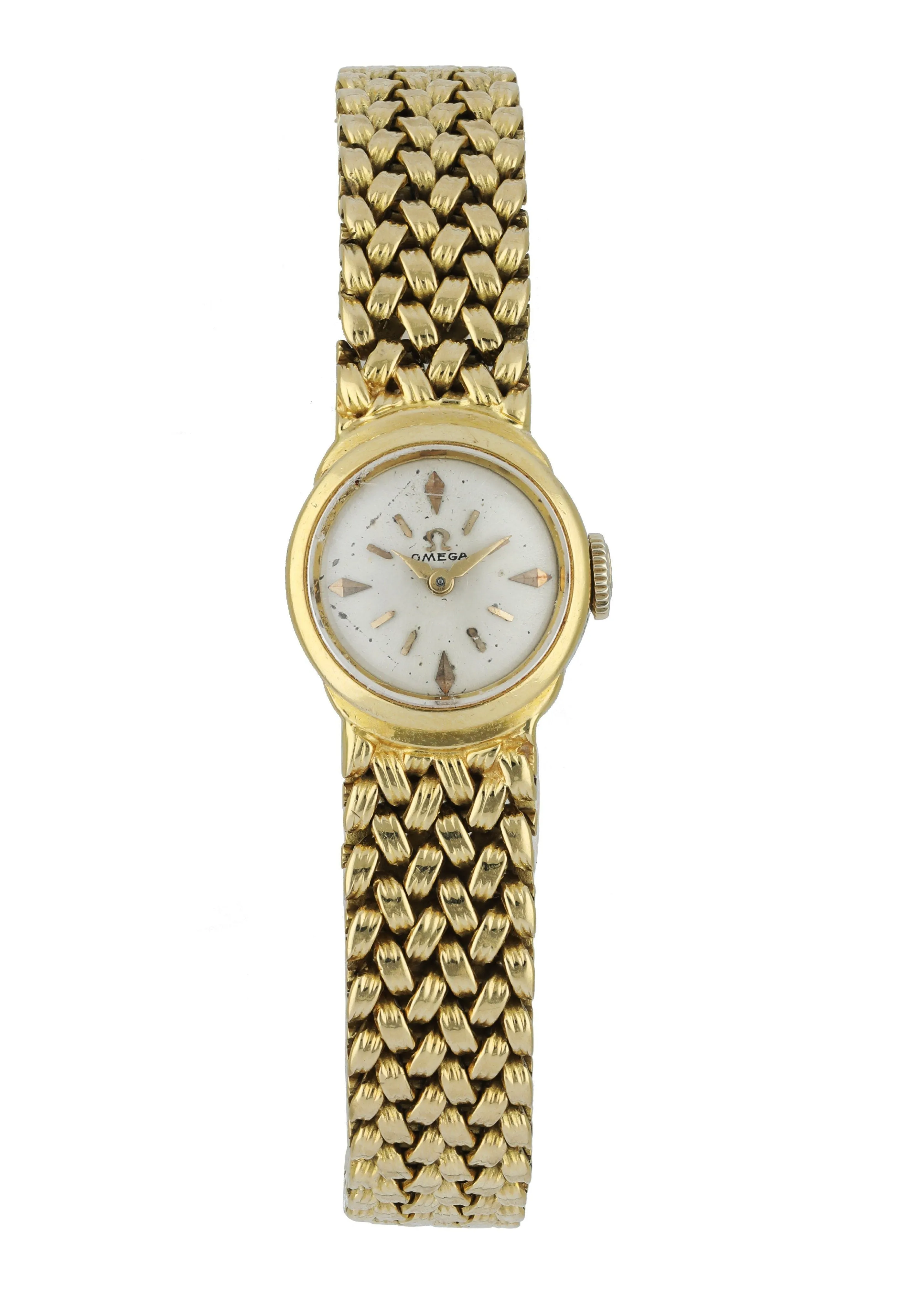 Patek Philippe Vintage Yellow Gold Omega Dial Ladies Watch