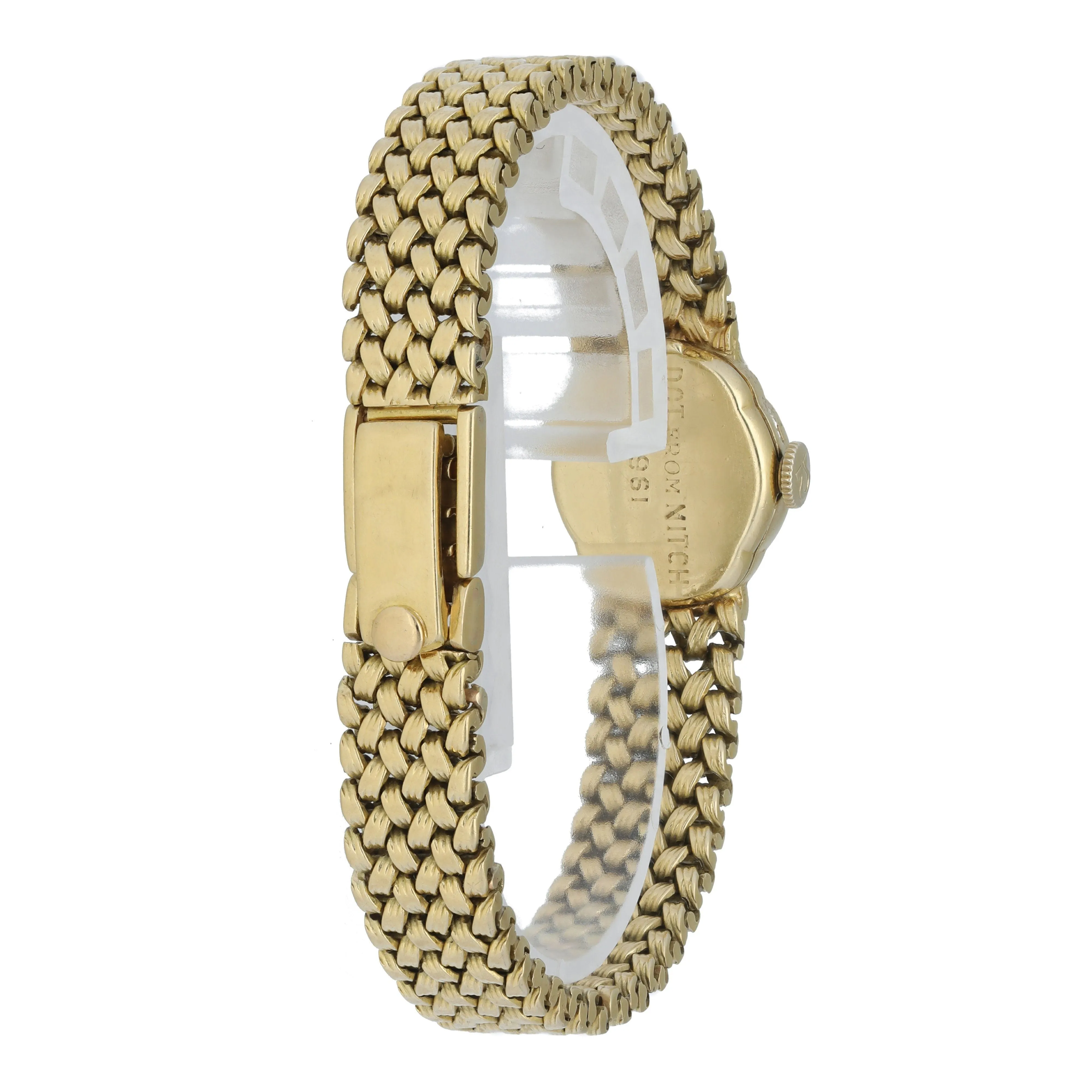 Patek Philippe Vintage Yellow Gold Omega Dial Ladies Watch