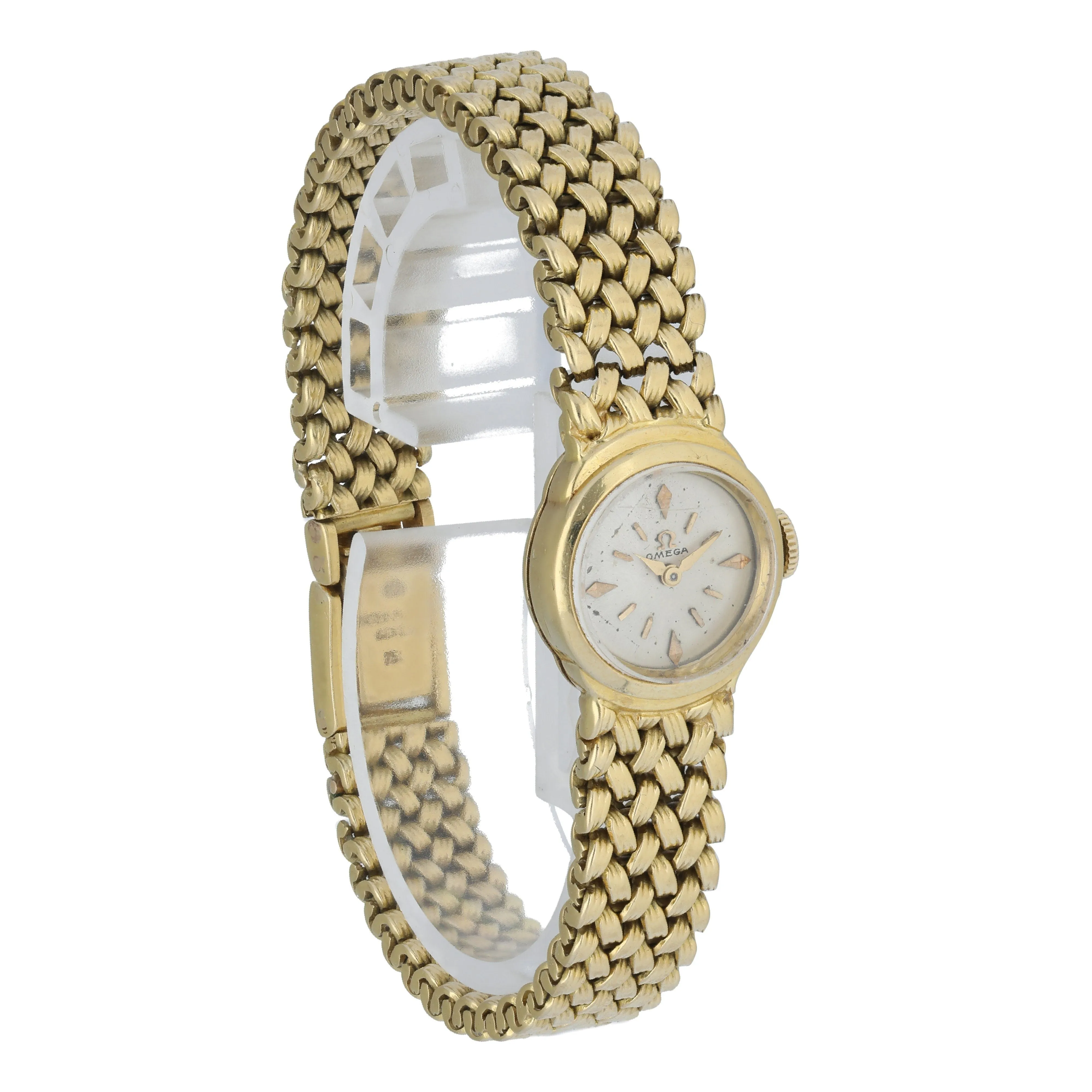 Patek Philippe Vintage Yellow Gold Omega Dial Ladies Watch