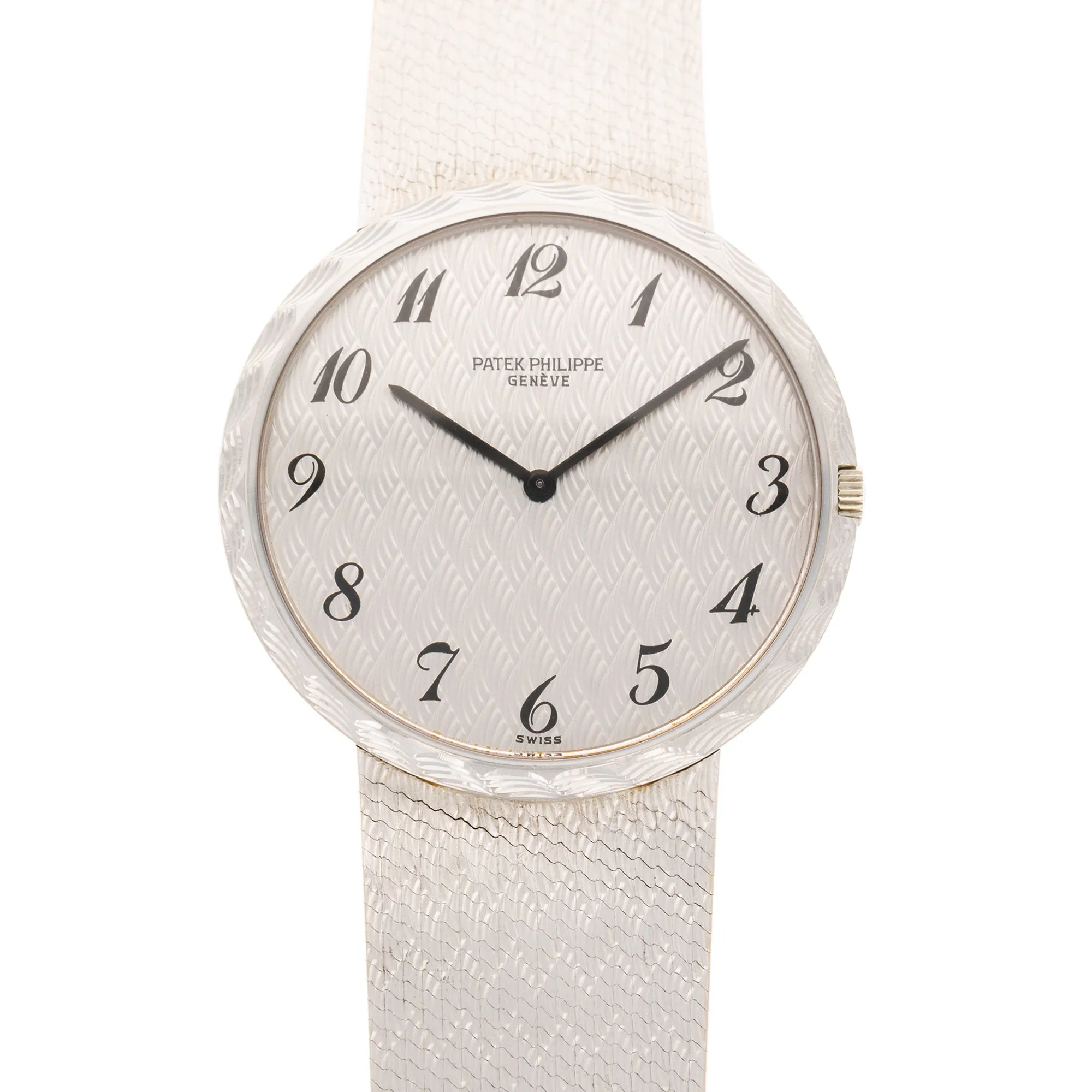 Patek Philippe White Gold Ultra-Thin Watch Ref. 3588 with Breguet Numerals