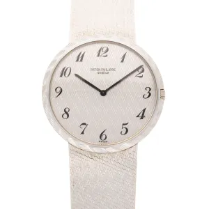 Patek Philippe White Gold Ultra-Thin Watch Ref. 3588 with Breguet Numerals