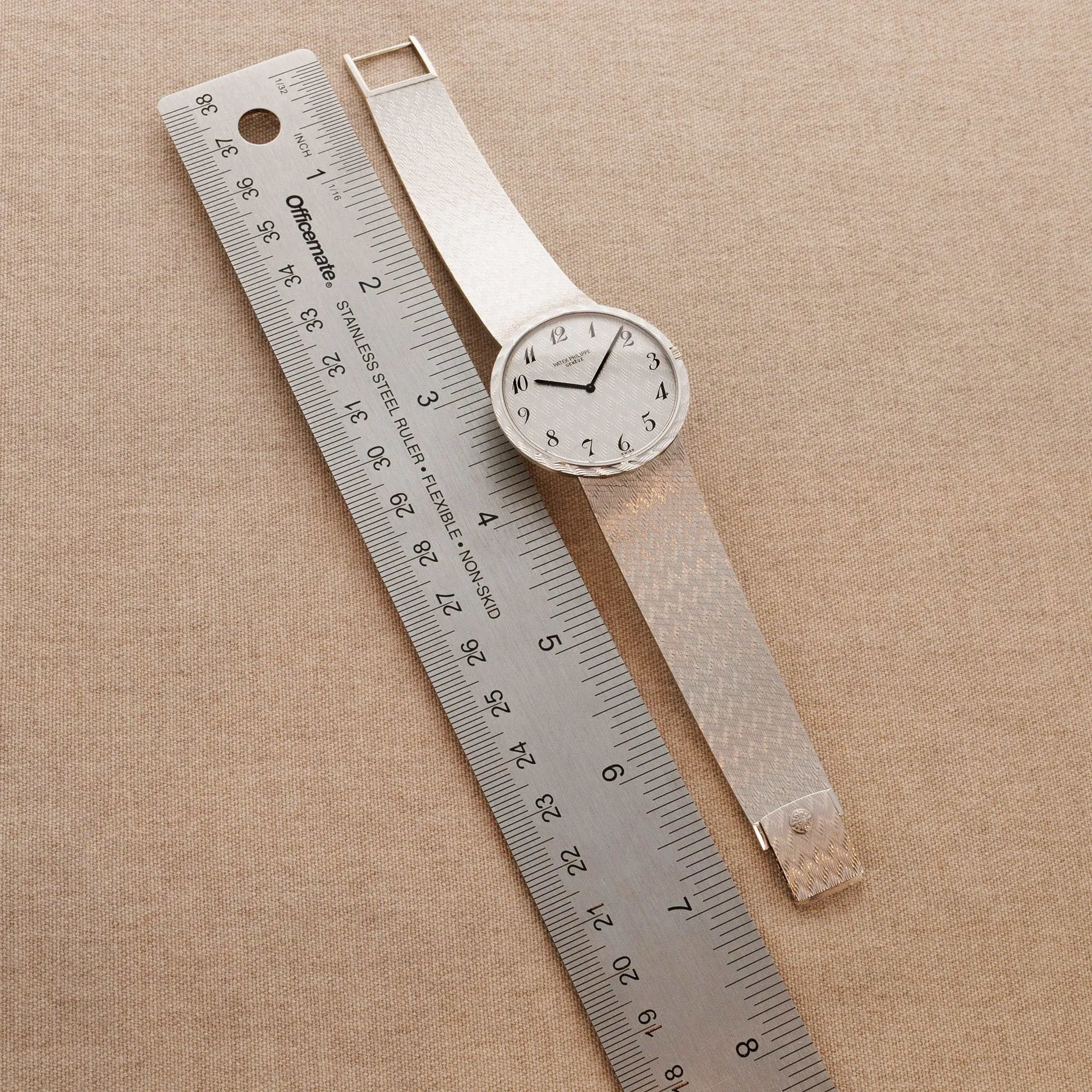 Patek Philippe White Gold Ultra-Thin Watch Ref. 3588 with Breguet Numerals