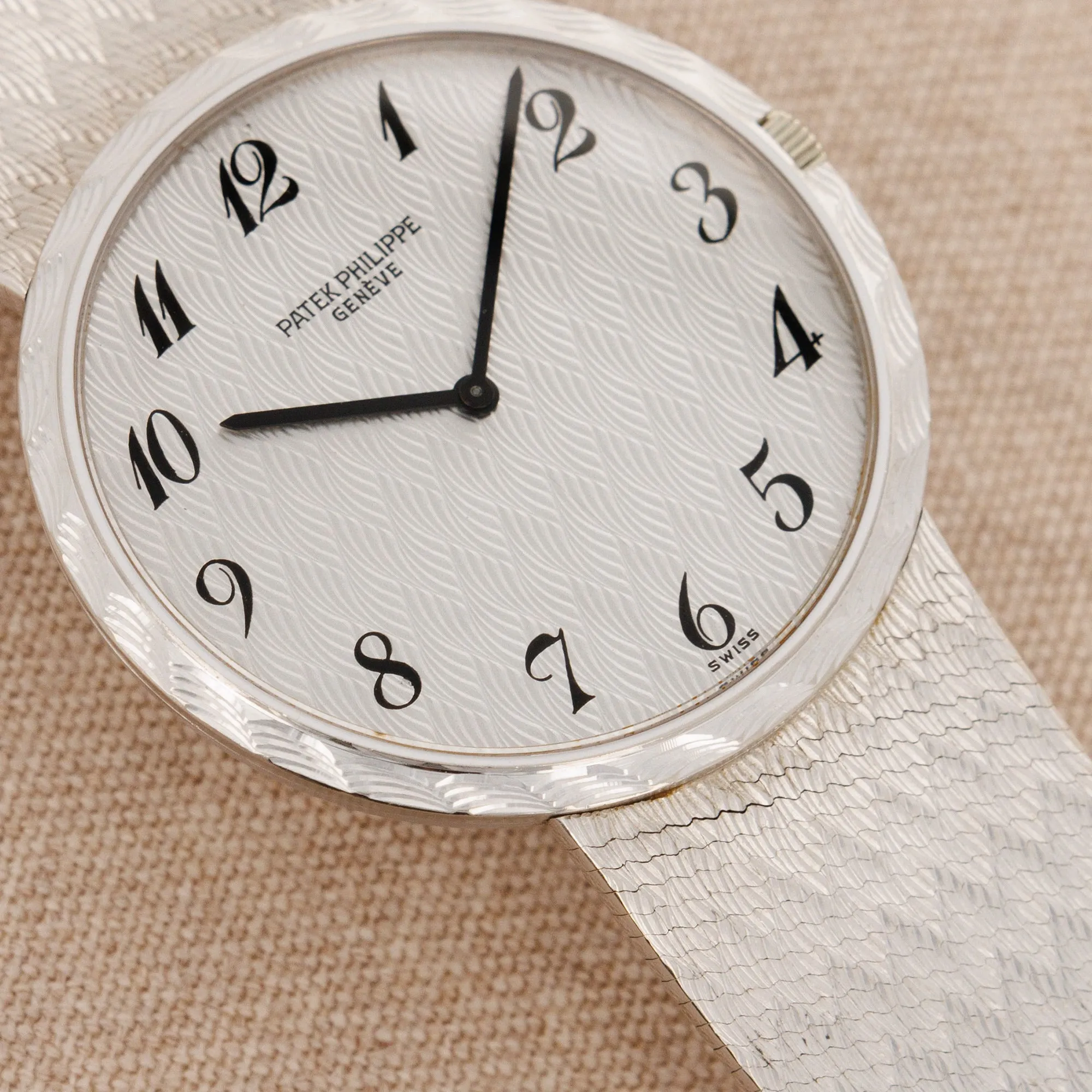 Patek Philippe White Gold Ultra-Thin Watch Ref. 3588 with Breguet Numerals