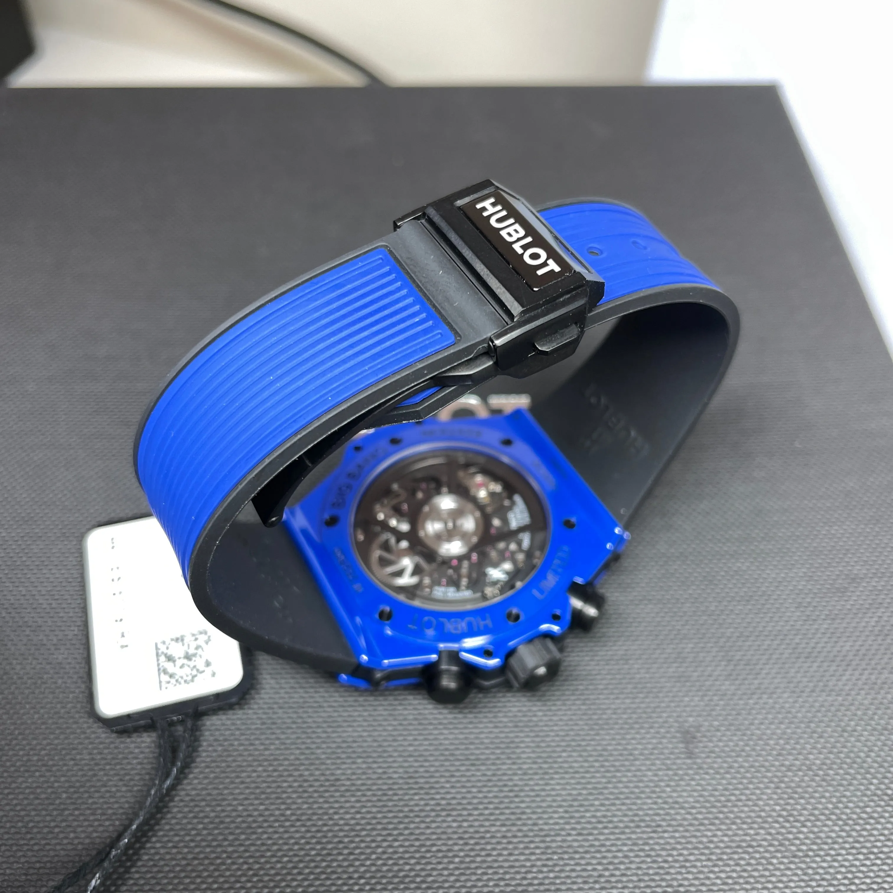 Pre-Owned Hublot Blue Magic Big Bang Unico Chronograph 42mm Ceramic Watch