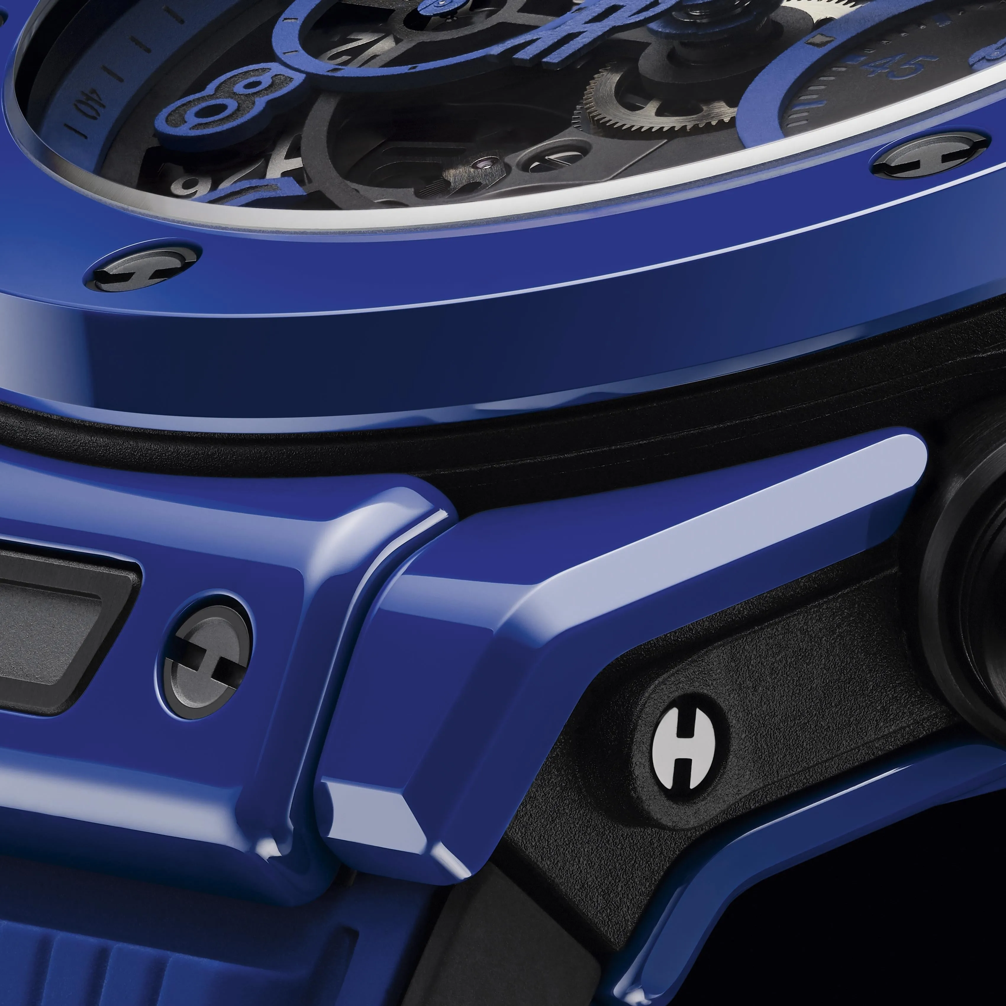 Pre-Owned Hublot Blue Magic Big Bang Unico Chronograph 42mm Ceramic Watch