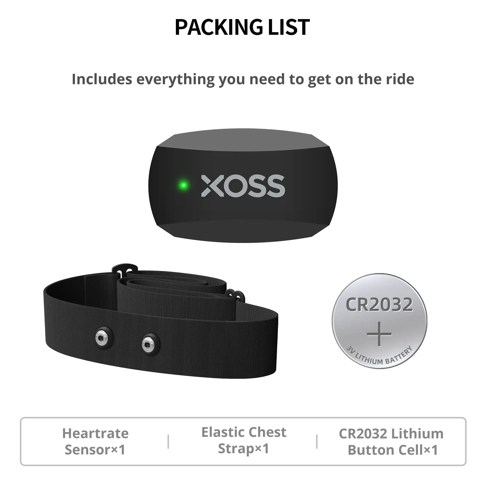 Premium Chest Strap Heart Rate Monitor – Bluetooth & ANT  for Cycling, Running, Hiking, Fitness, Smart Bicycle Sensor